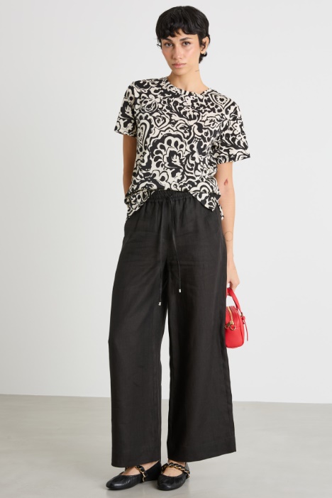 Linen drawstring trousers Intrend