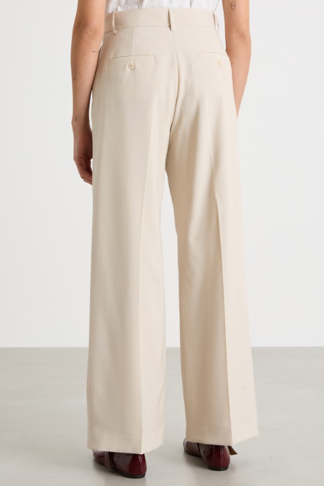 Pantalón palazzo de lona