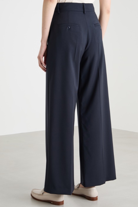 Pantalón palazzo de lona