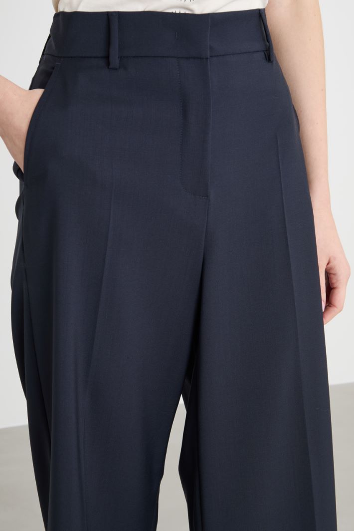 Pantaloni palazzo in tela Intrend - 3
