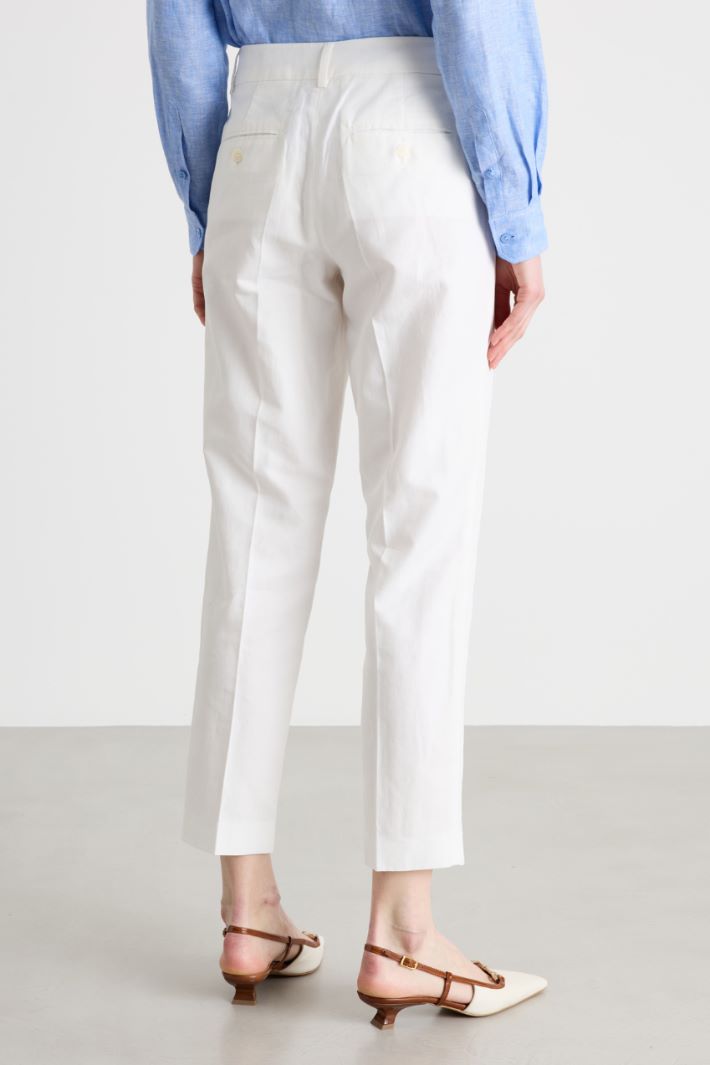 Pantalone carrot in stuoia Intrend - 4