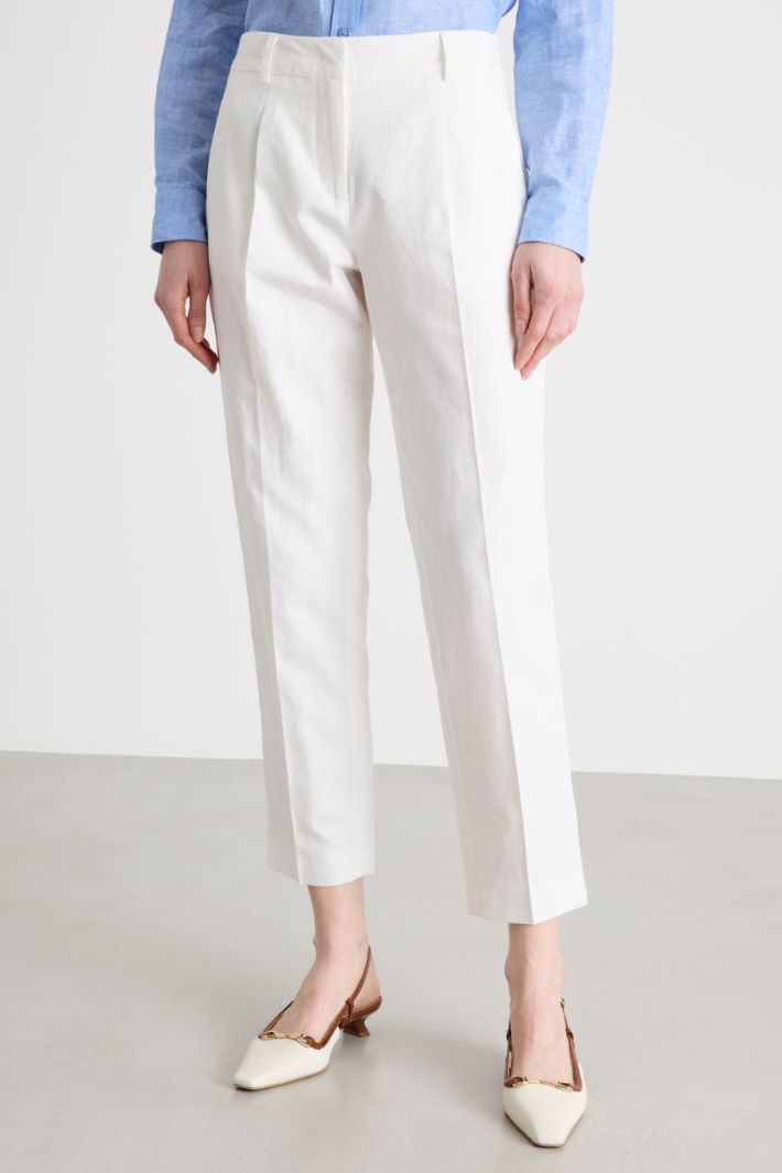 Pantalone carrot in stuoia Intrend - 2