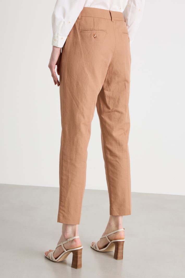 Pantalone carrot in stuoia Intrend - 4