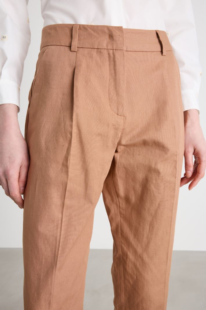 Pantalone carrot in stuoia Intrend - 3