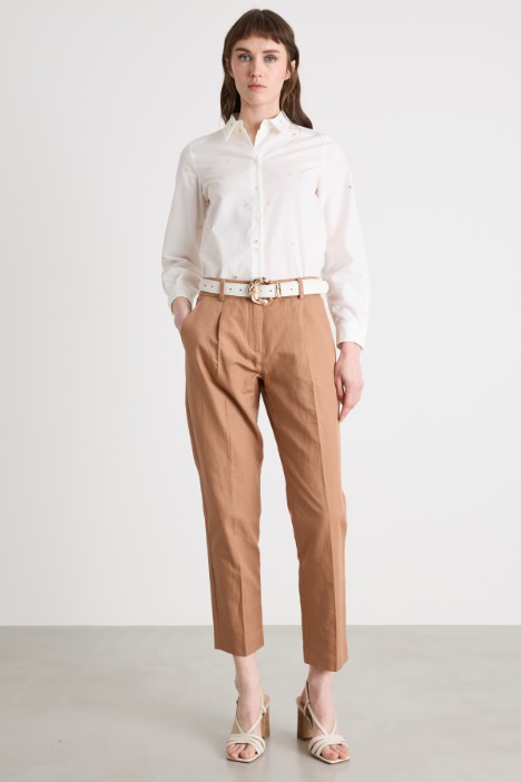 Pantalone carrot in stuoia Intrend