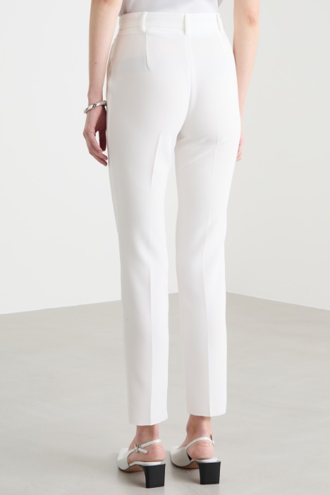 Pantalón de corte cigarrillo de cady