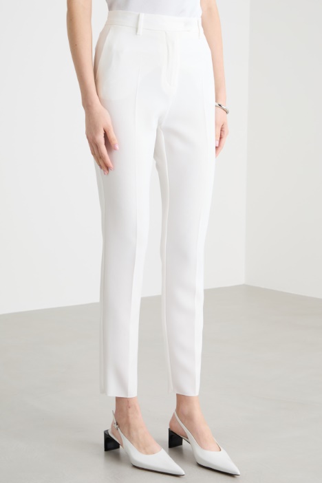Pantalón de corte cigarrillo de cady