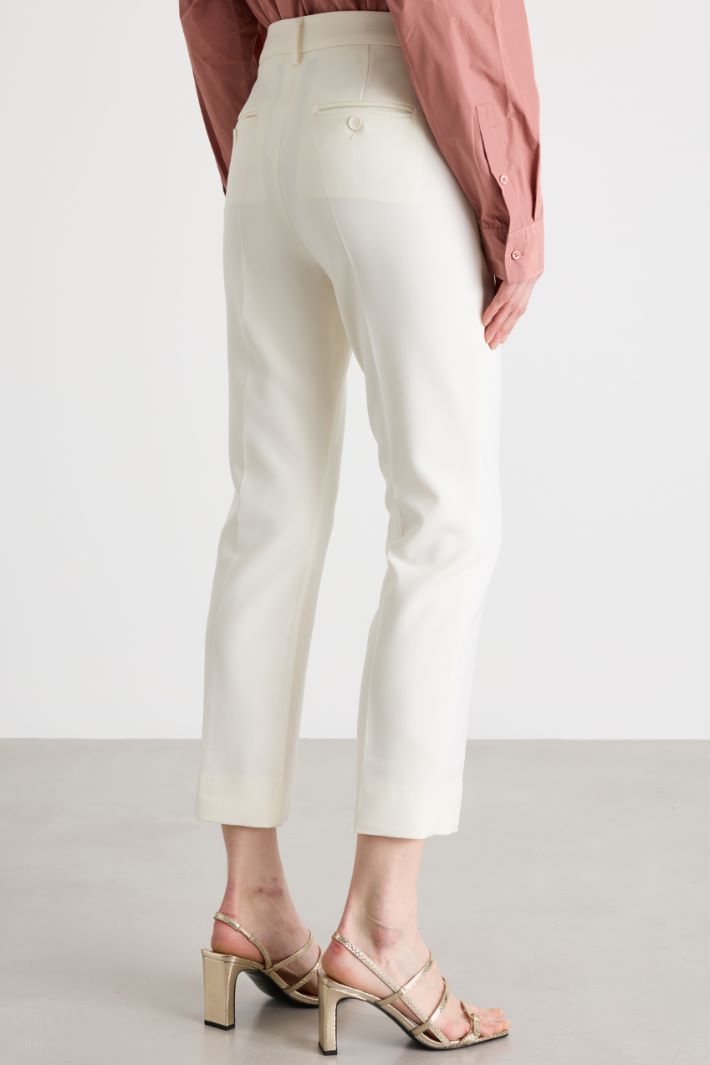 Pantalone a sigaretta in tela Intrend - 4