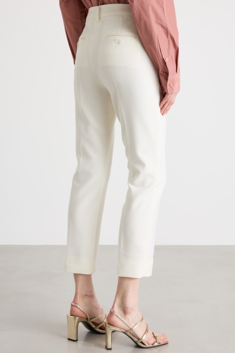 Pantalone a sigaretta in tela