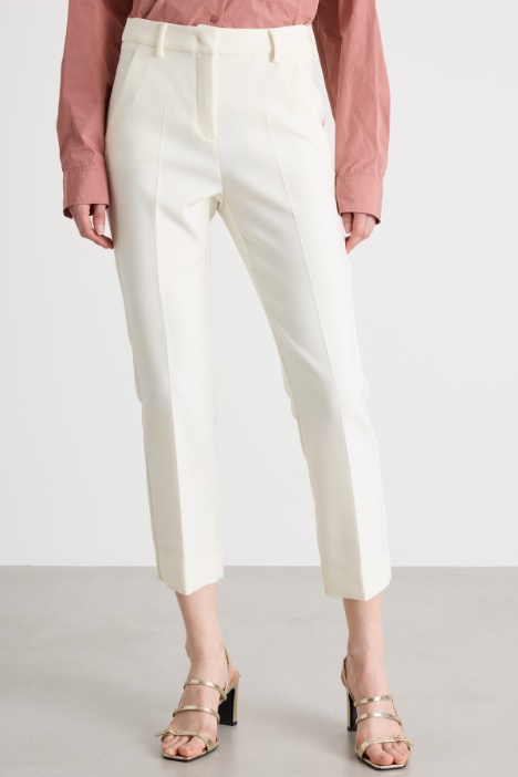 Pantalone a sigaretta in tela