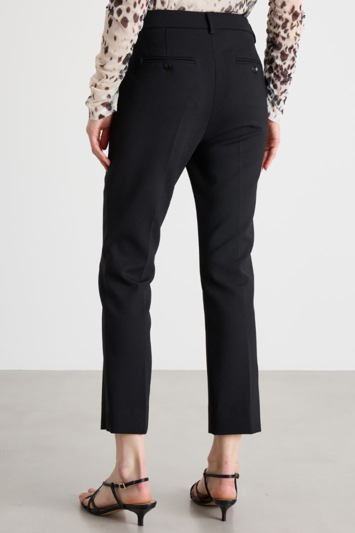 Pantalone a sigaretta in tela Intrend - 4