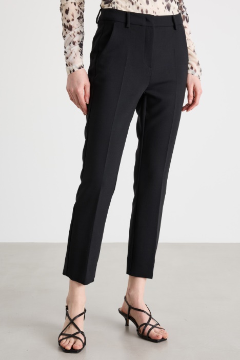 Pantalone a sigaretta in tela