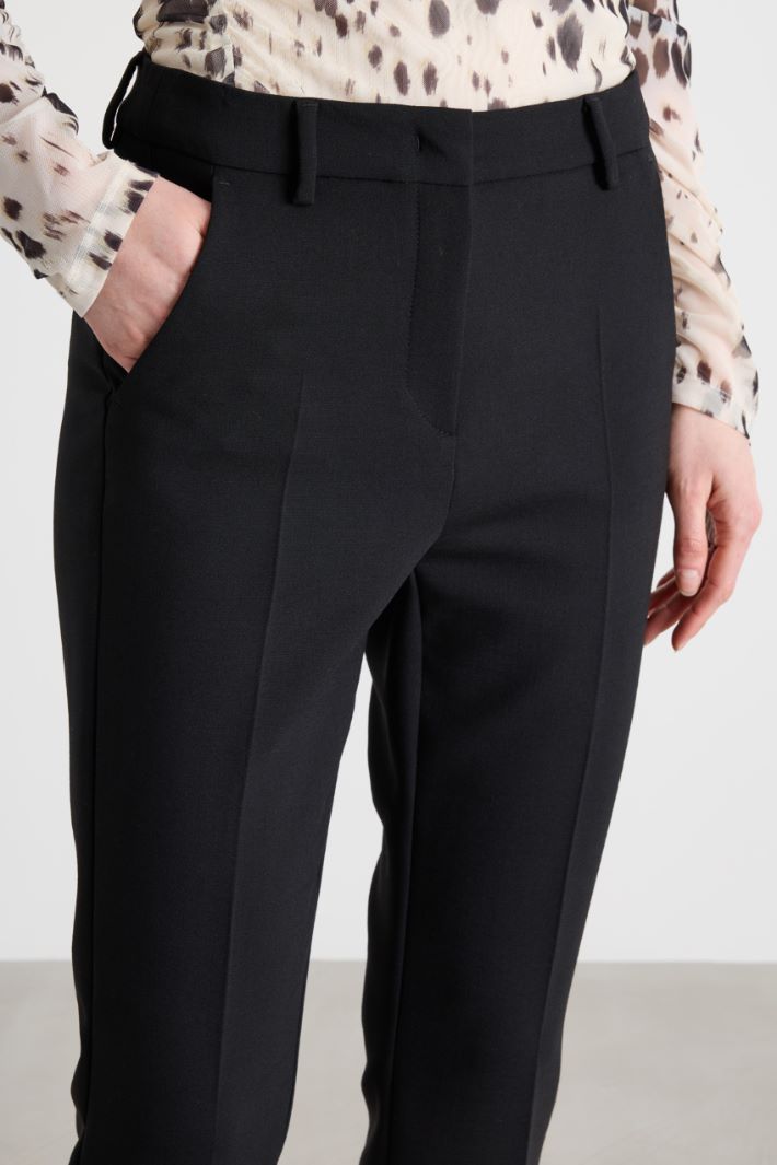 Pantalone a sigaretta in tela Intrend - 3