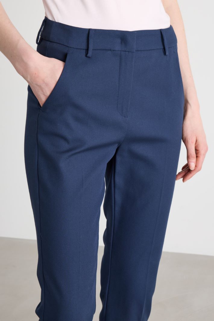 Pantalone a sigaretta in tela  Intrend - 3