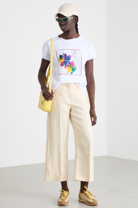 Pantalone ampio con piega stirata Intrend