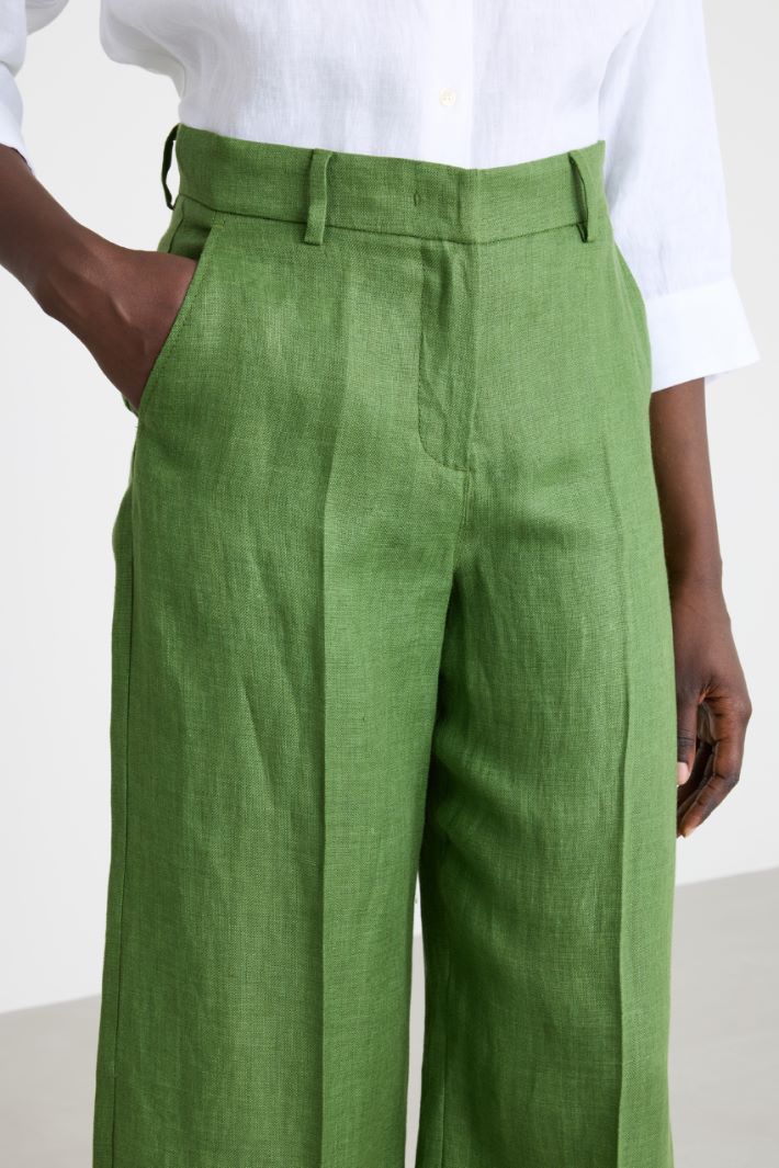 Pantalone ampio con piega stirata Intrend - 3