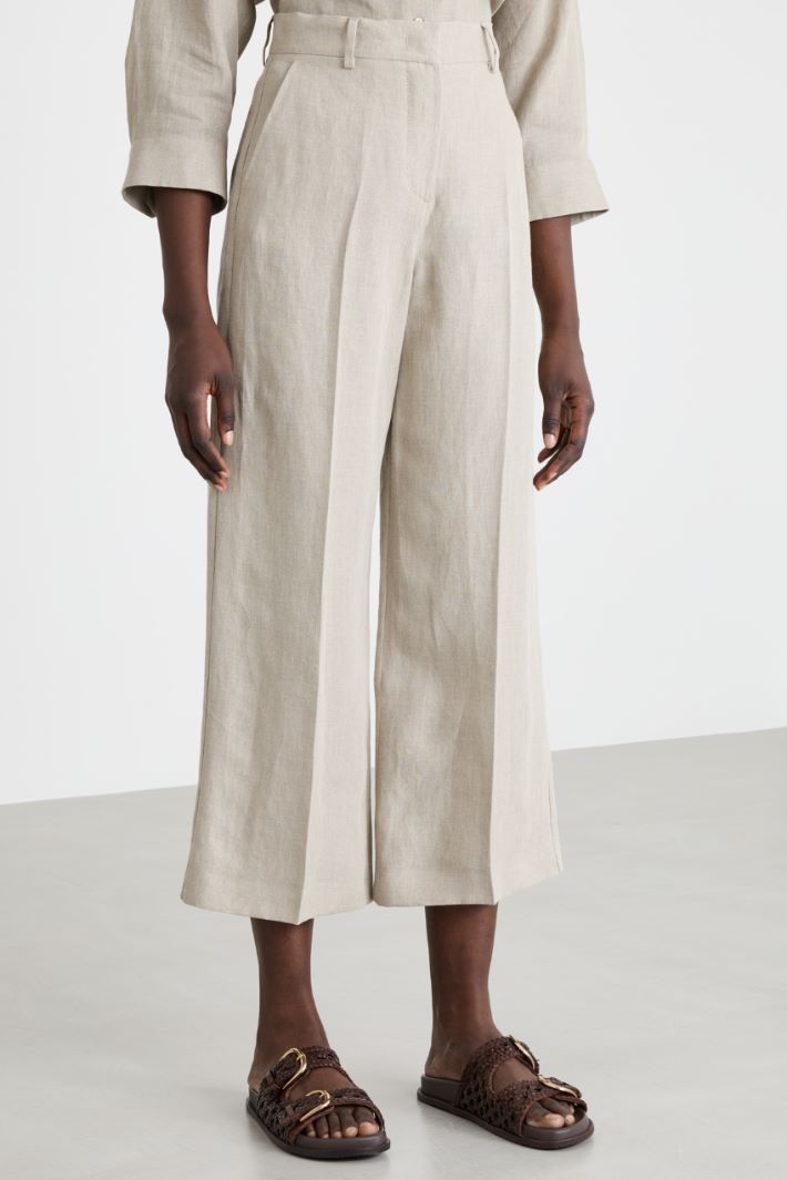 Pantalone ampio con piega stirata Intrend - 2