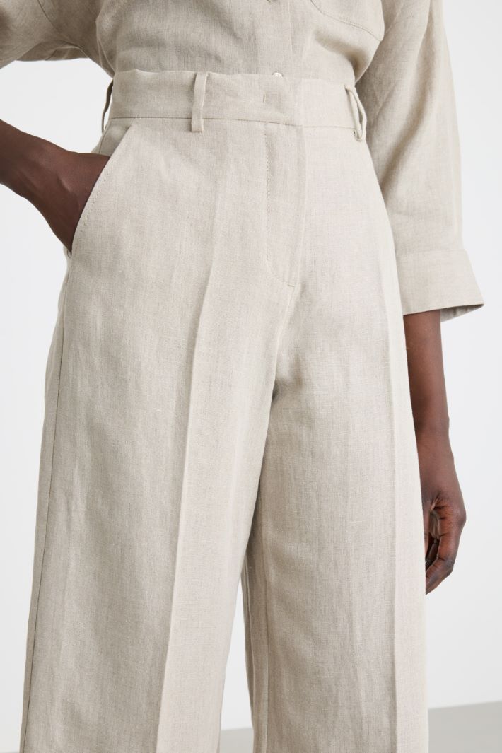 Pantalone ampio con piega stirata Intrend - 3