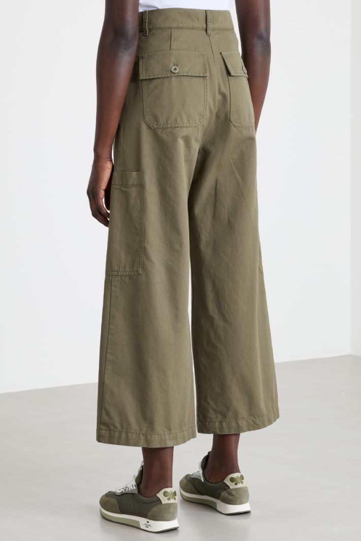 Pantalone cargo in tela Intrend - 4