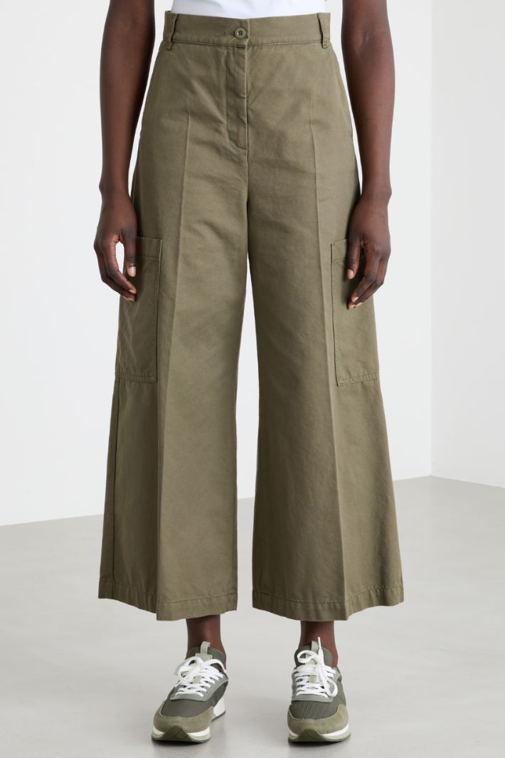 Pantalone cargo in tela Intrend - 2