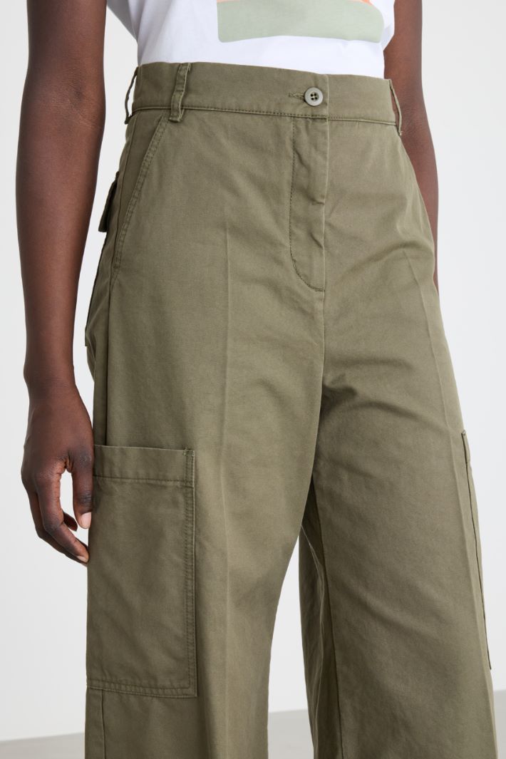 Pantalone cargo in tela Intrend - 3