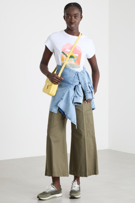 Pantalone cargo in tela Intrend