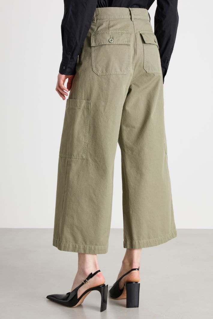 Pantalone cargo in tela Intrend - 4