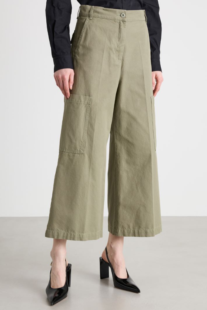 Pantalone cargo in tela Intrend - 2