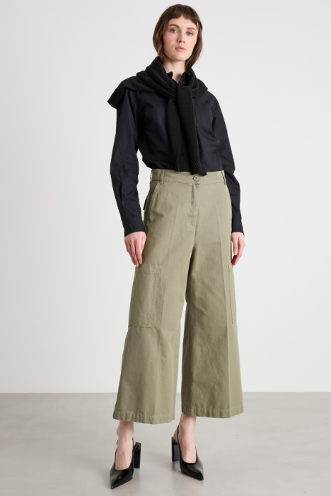 Pantalone cargo in tela Intrend
