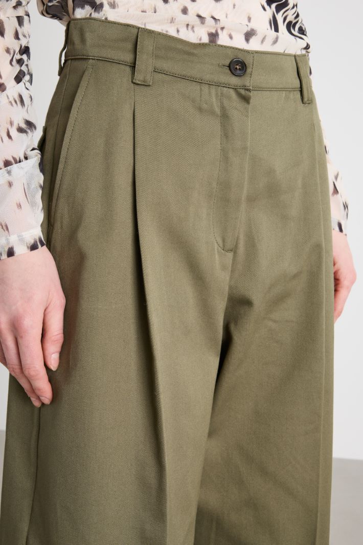 Pantalone ampio in gabardina Intrend - 3