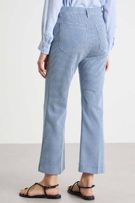 Pantalone in stuoia stampata