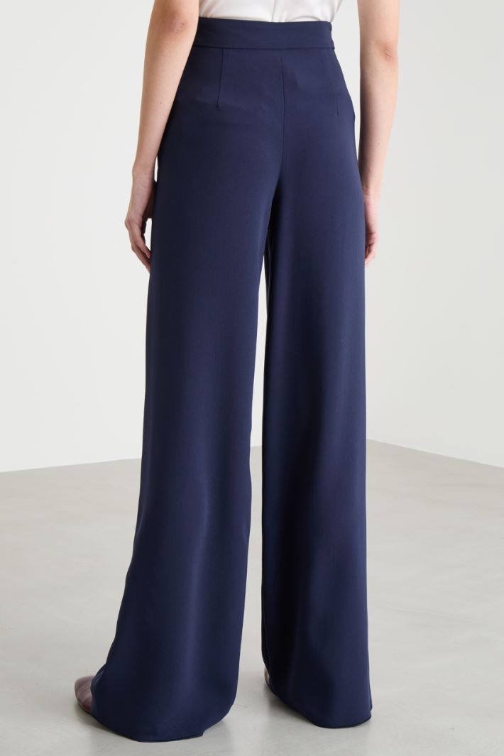 Wide-leg cady trousers Intrend - 4