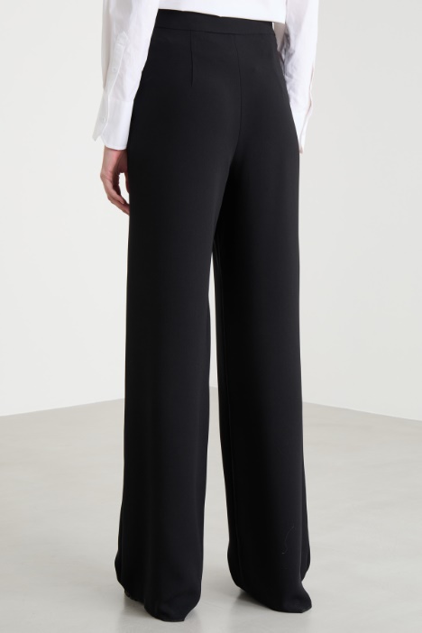 Pantalón ancho de cady