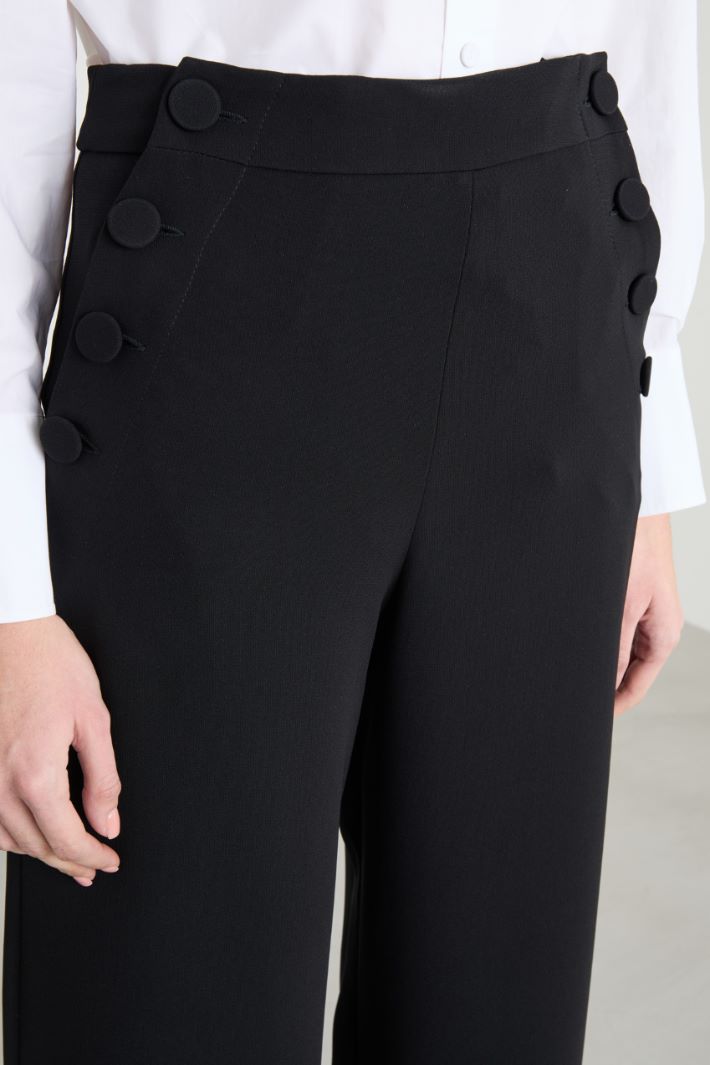 Wide-leg cady trousers Intrend - 3