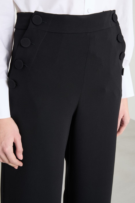 Pantalón ancho de cady