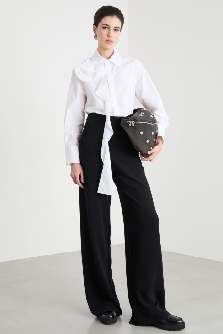 Wide-leg cady trousers Intrend