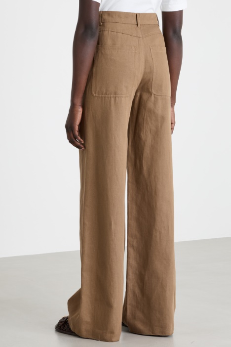 Pantalone palazzo in drill