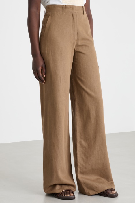 Pantalone palazzo in drill