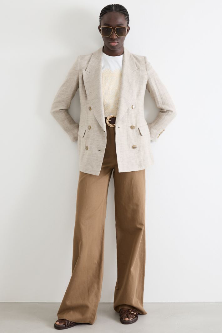 
Pantalone palazzo in drill Intrend