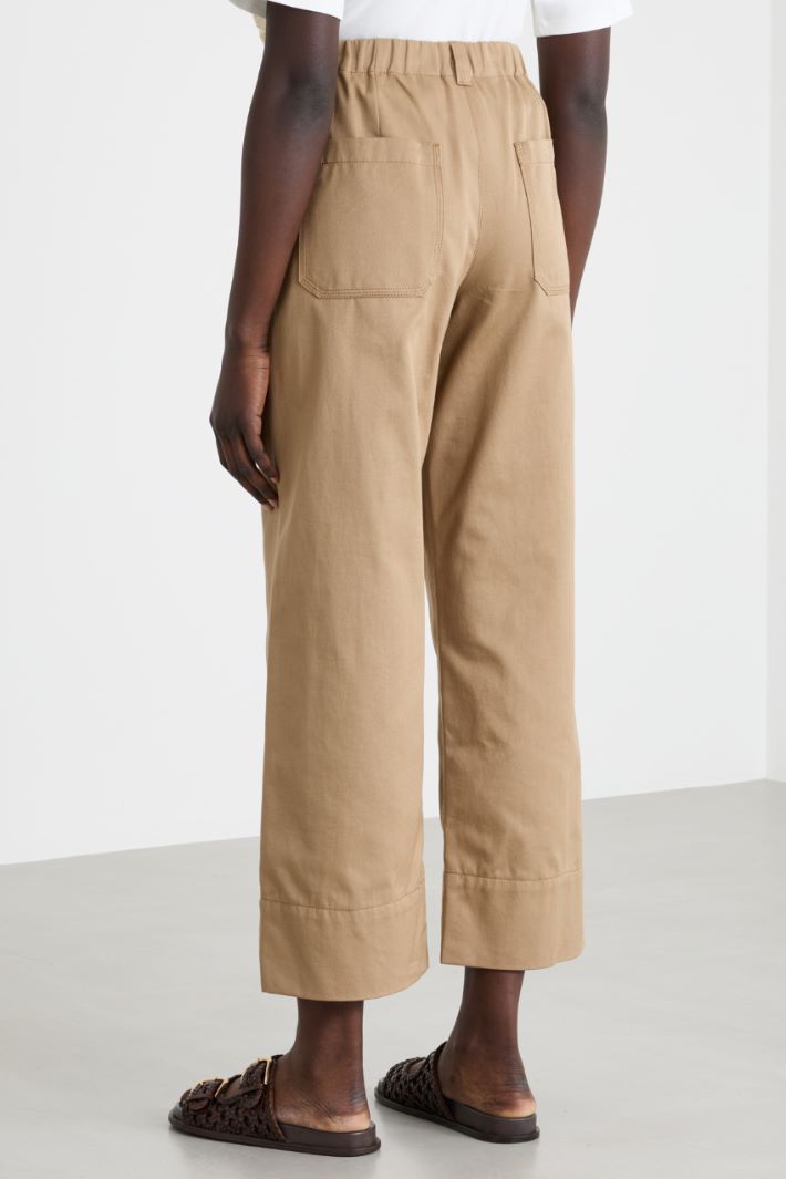 Pantalone ampio in gabardina Intrend - 4