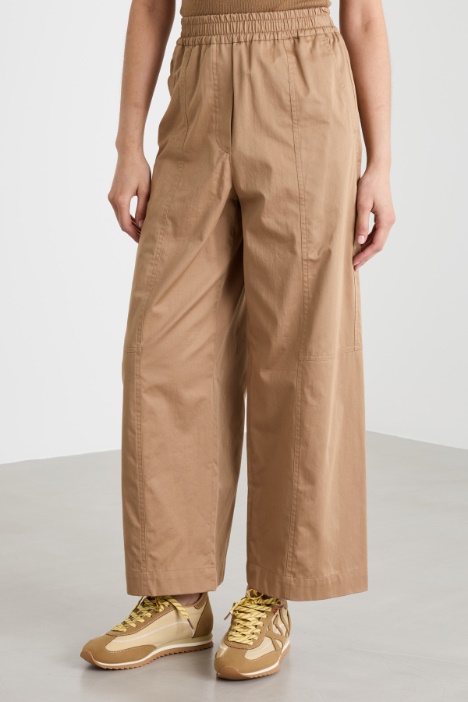 Pantalone cropped ampio