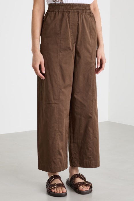 Pantalone cropped ampio