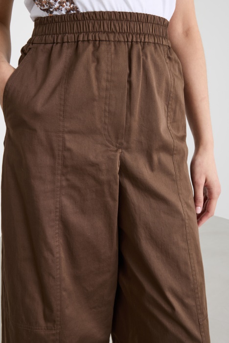 Pantalone cropped ampio