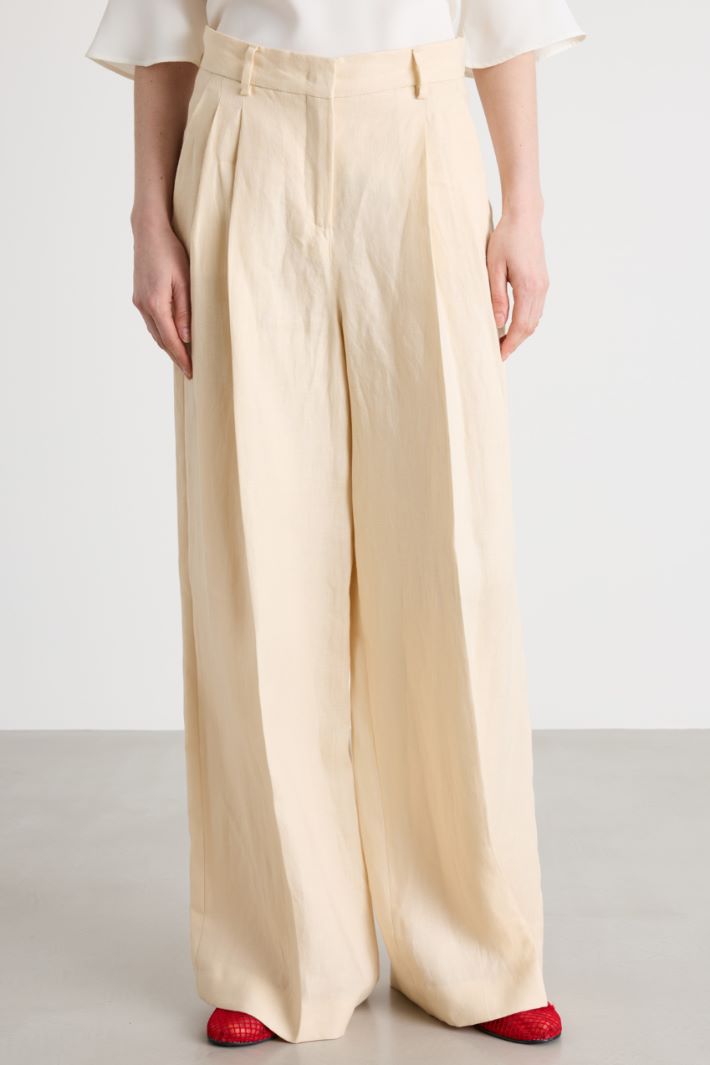 Pantalone ampio con doppia pince Intrend - 2