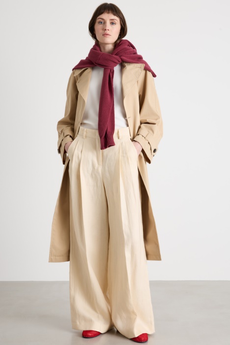 Pantalone ampio con doppia pince Intrend