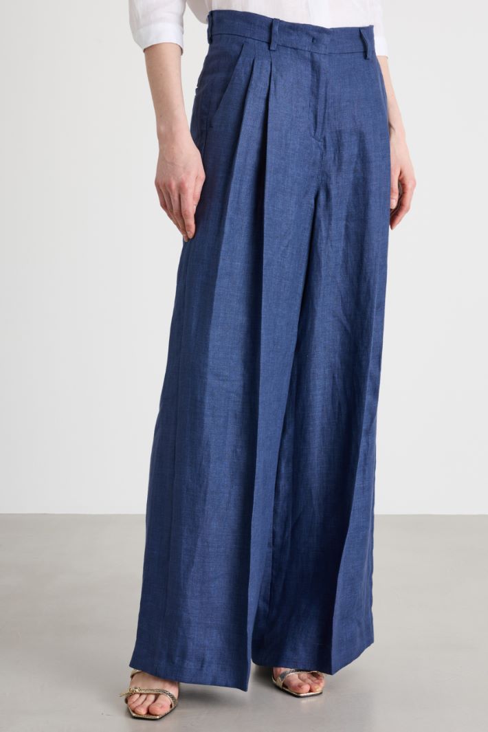 Pantalone ampio con doppia pince Intrend - 2