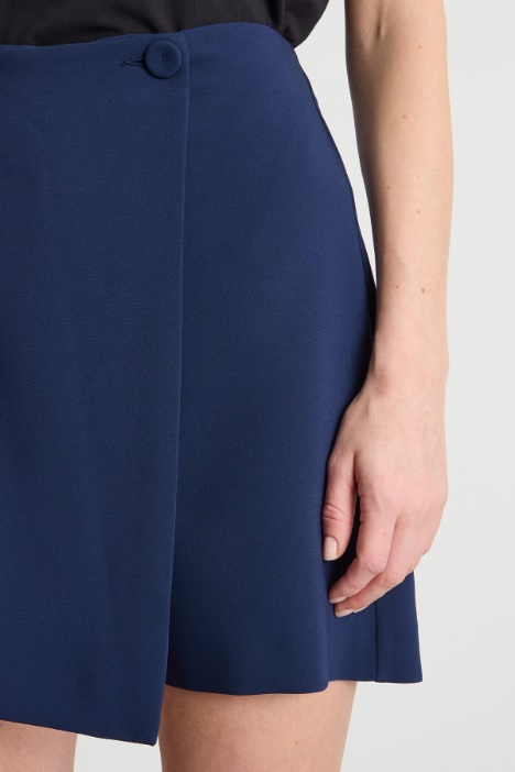 Minigonna pantalone in cady