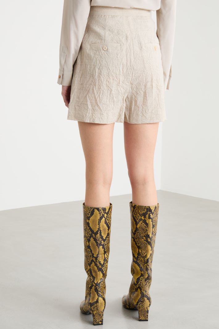 Wool canvas shorts Intrend - 4