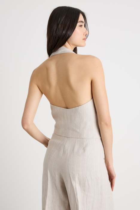 Gilet con schiena scoperta