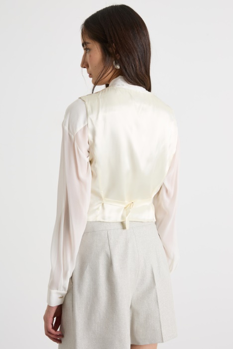 Gilet in stuoia laminata